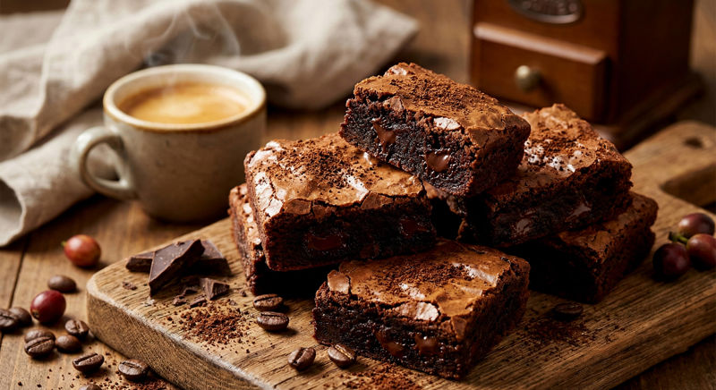 Kávové brownie – recept na vláčné čokoládové brownies