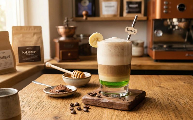 Bananito: Osvěžující vrstvený kávový drink s banánem a čokoládou