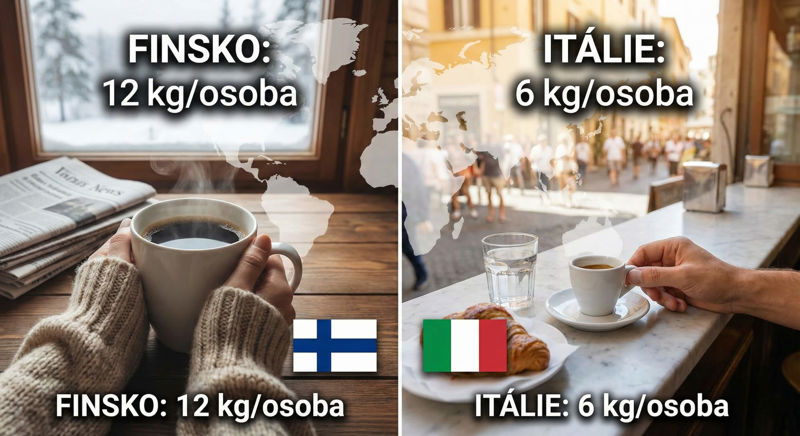 Kde se pije nejvíce kávy? 🌍☕ (Itálie to není!)